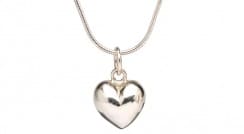Blushing Heart 0.02ct diamond pendant