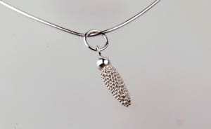 Pollen silver pendant