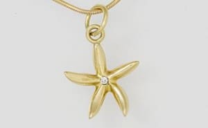 Starfish with diamond