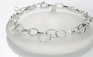 Silver Oval Necklace